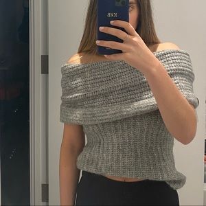 Free People Off The Shoulder Knit Sweater